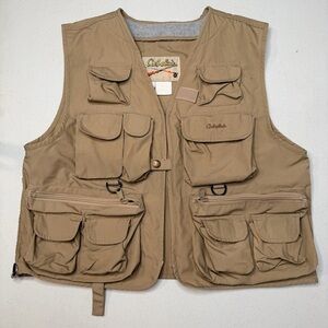 Cabela's Khaki Multi-Pocket Vest